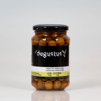 degustus Arbequina Oliven (1.Wahl) Premium Qualität mit Kern in Salzwasser eingelegt 210g
